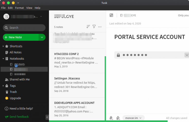 Tusk Evernote Client Linux