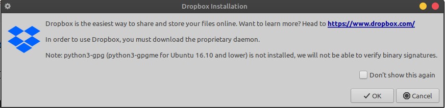 Download & Install Dropbox to Sync Between Linux PC